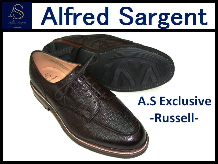 【ALFRED SARGENT/アルフレッドサージェント】<br>RUSSELL<br>WALNUT GRAIN APRON SHOE